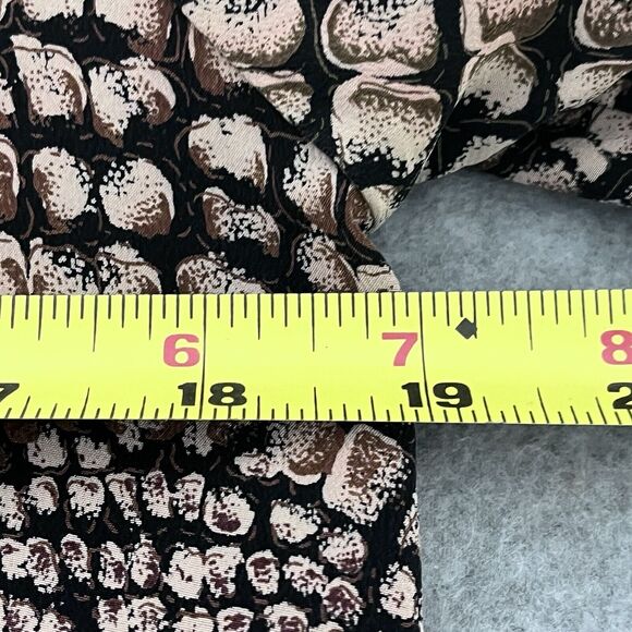 Bob Mackie Blouse Animal Snake Print 100% Silk Sophisticated Career Exotic SZ 8 - Picture 10 of 11